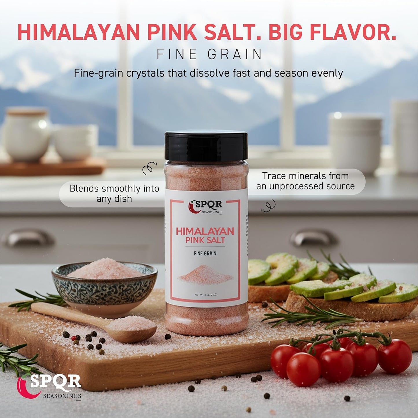 Himalayan Pink Salt Fine Grain - SPQR Seasonings