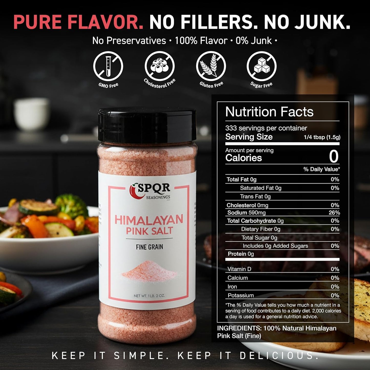 Himalayan Pink Salt Fine Grain - SPQR Seasonings