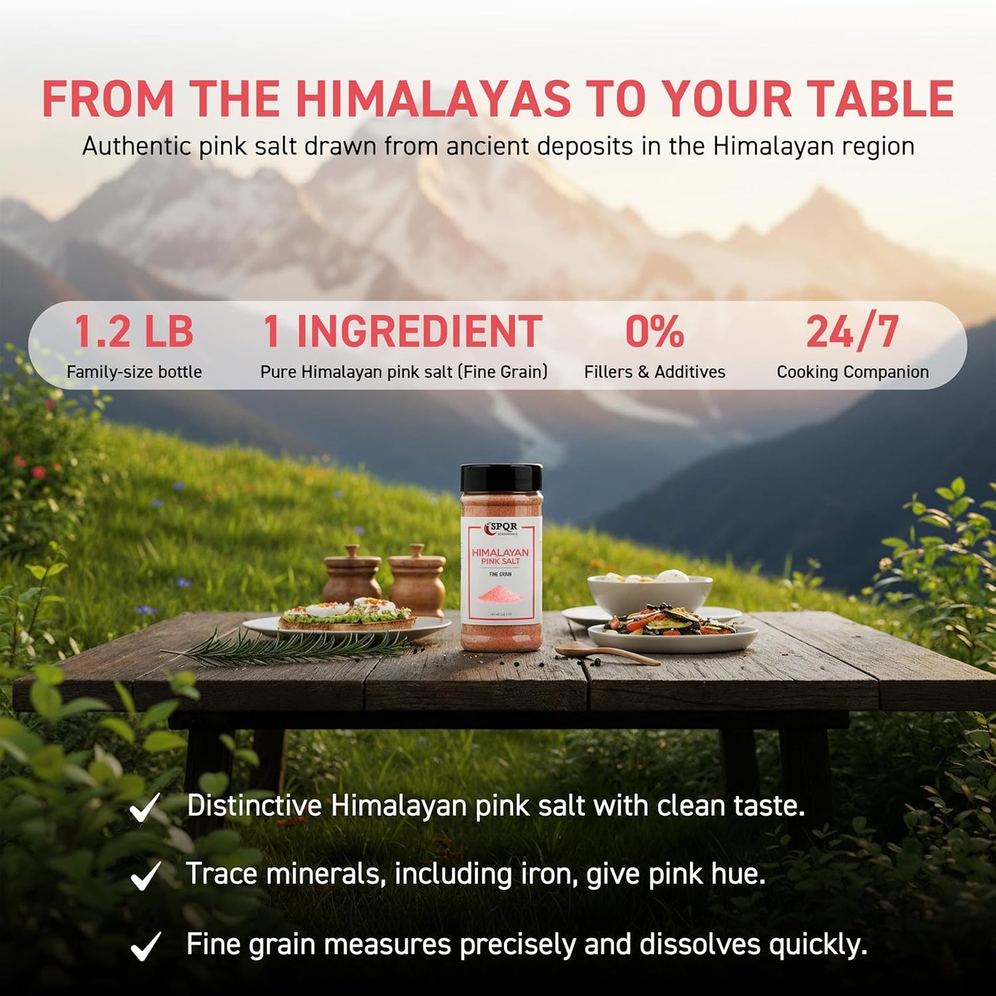 Himalayan Pink Salt Fine Grain - SPQR Seasonings